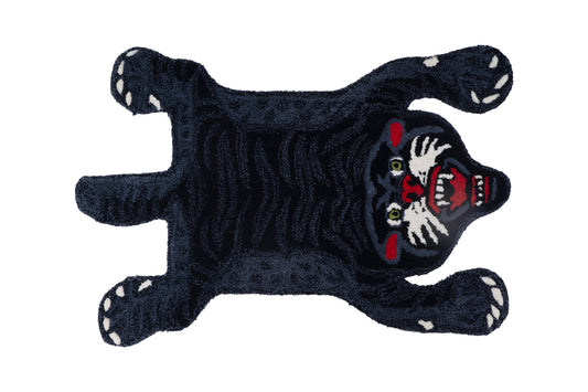 Hand Tufted Black Panther Rug – Animal Shaped Wool Rug for Kids Room, Bedroom & Modern Décor | 2 × 3 Feet
