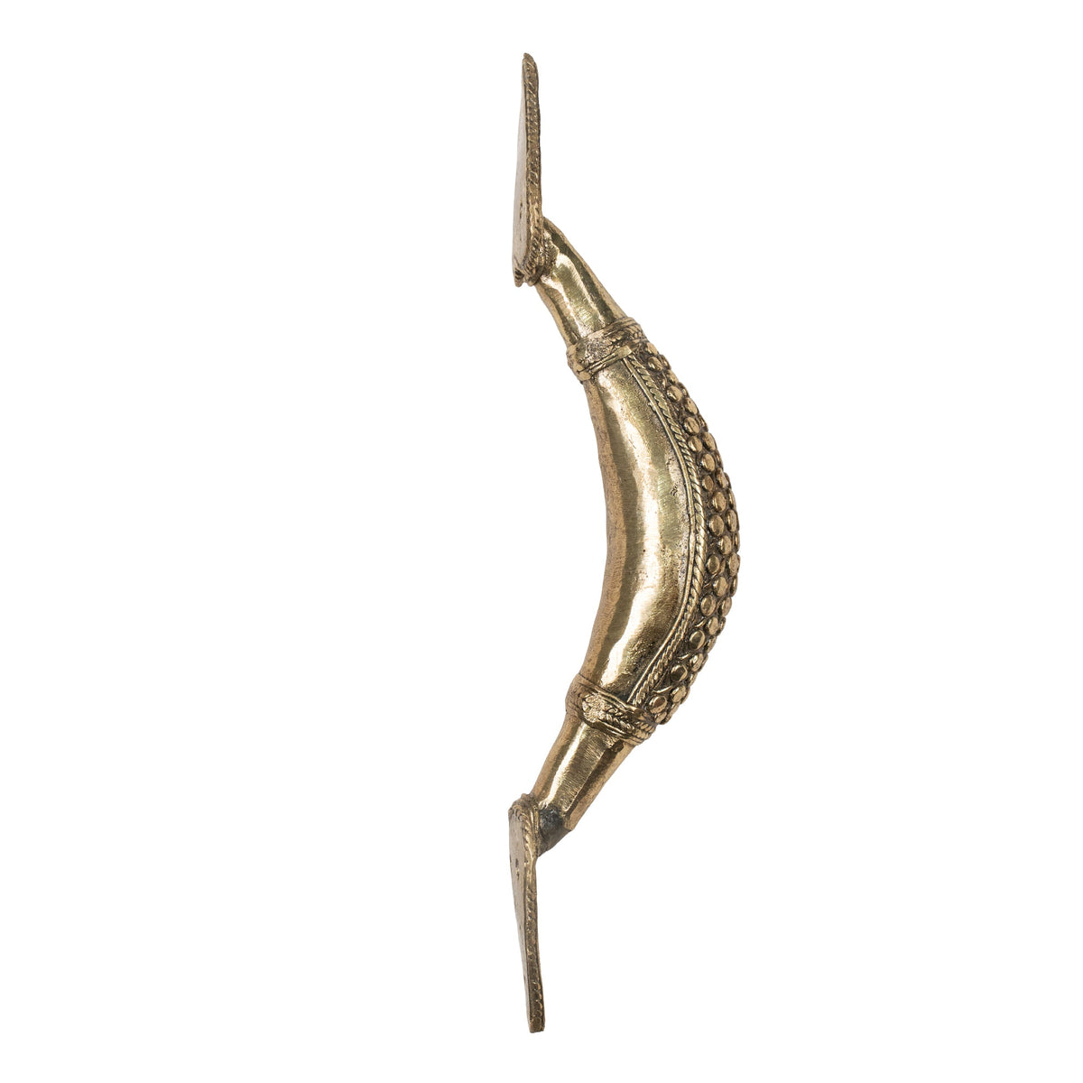 Handcrafted Brass Tribal Wall Handle | Traditional Indian Decorative Door Pull