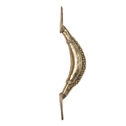 Handcrafted Brass Tribal Wall Handle | Traditional Indian Decorative Door Pull