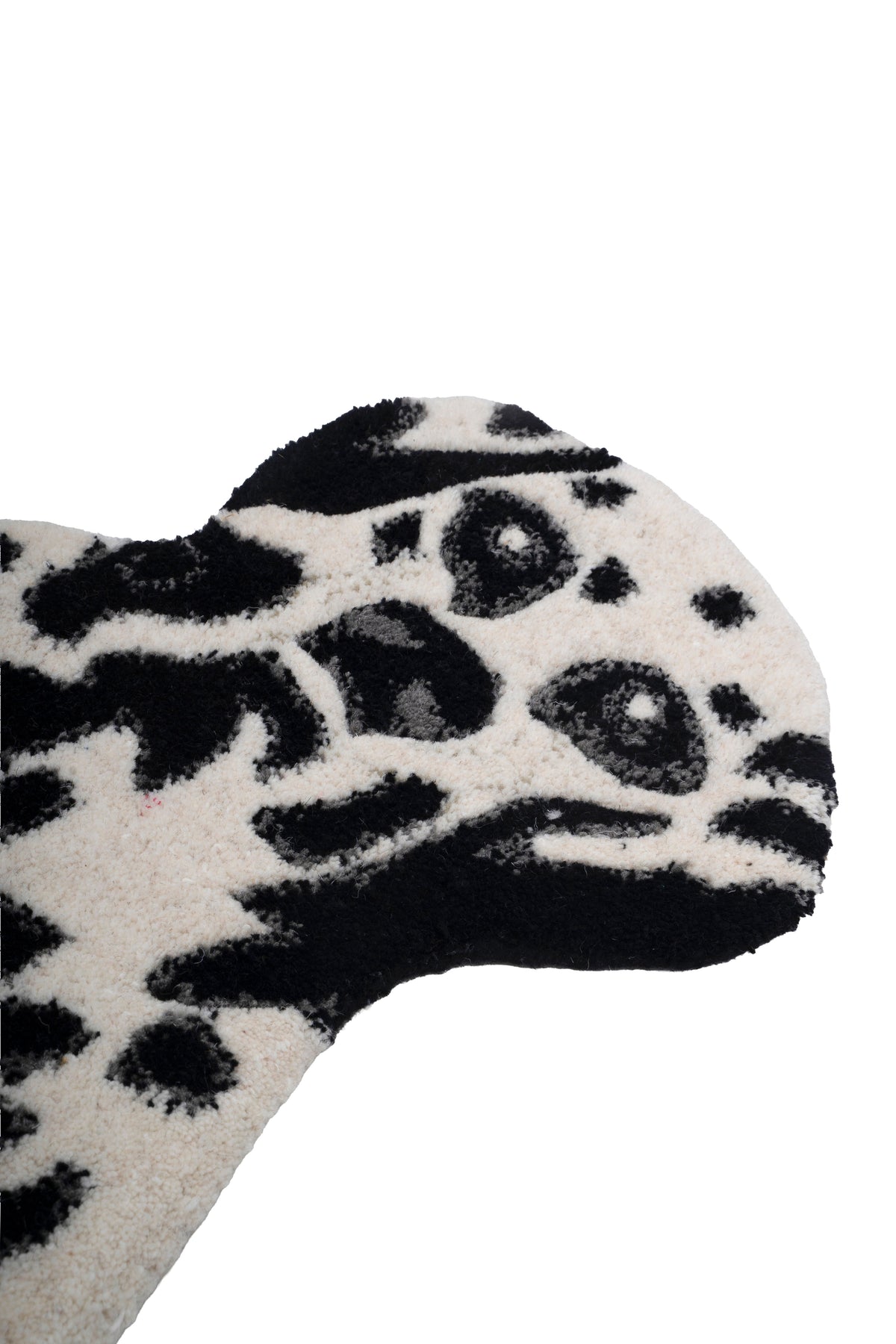 Hand Tufted Dalmatian Dog Shaped Wool Rug – Animal Kids Room Accent Rug | 2 × 3 Feet